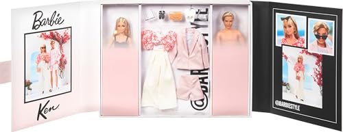 Barbie Style Doll 2-Pack and Ken Dolls Dressed in Resort-Wear Fashions and Swimsuits S2089