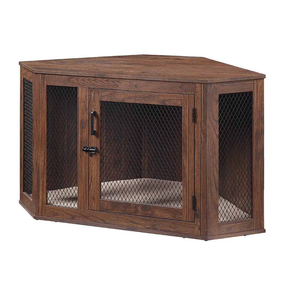 Corner Dog Crate with Cushion Y796230