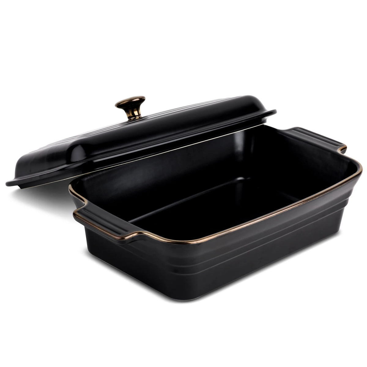 Onyx Stoneware Covered Baking Dish W58541
