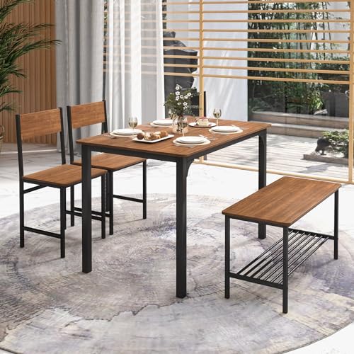 4 Piece Dining Table Set with Bench O23105