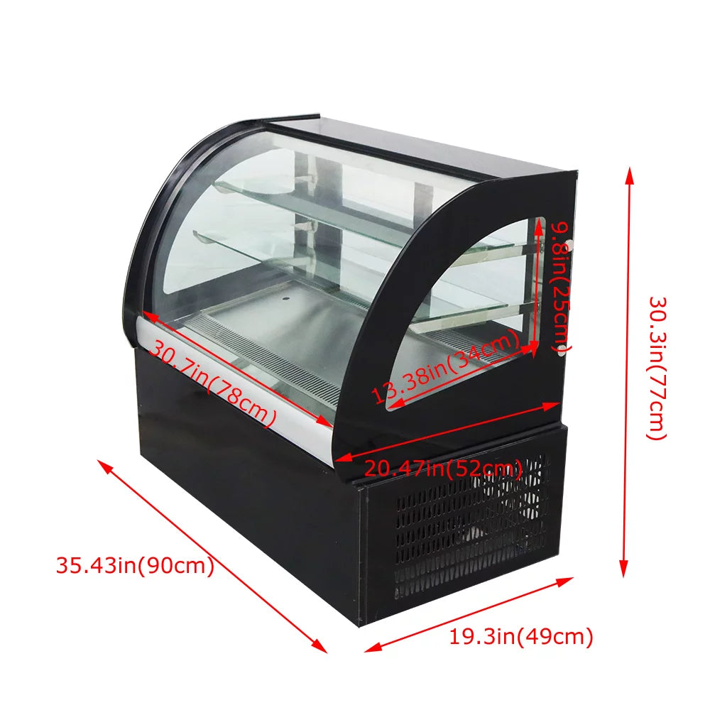 Countertop Refrigerated Bakery Display Case with White LED Light C83492
