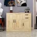 Oak Wood Buffet Sideboard with 2 Doors 1 Storage and 2 Drawers O723941