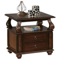 Walnut Poplar Basswood Veneer End Table N5959