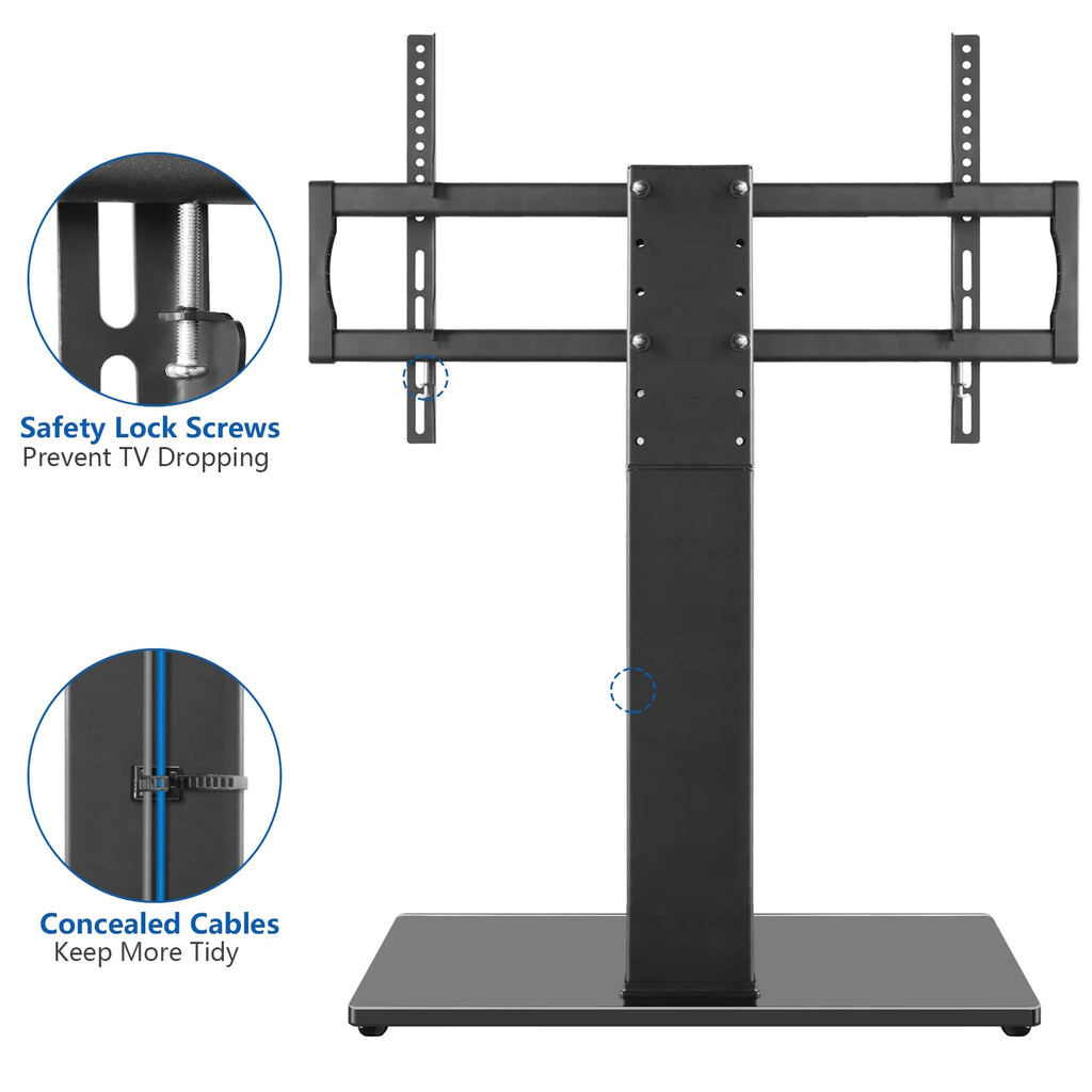 Black Swivel Table Top TV Stand up to 85 inch F452506
