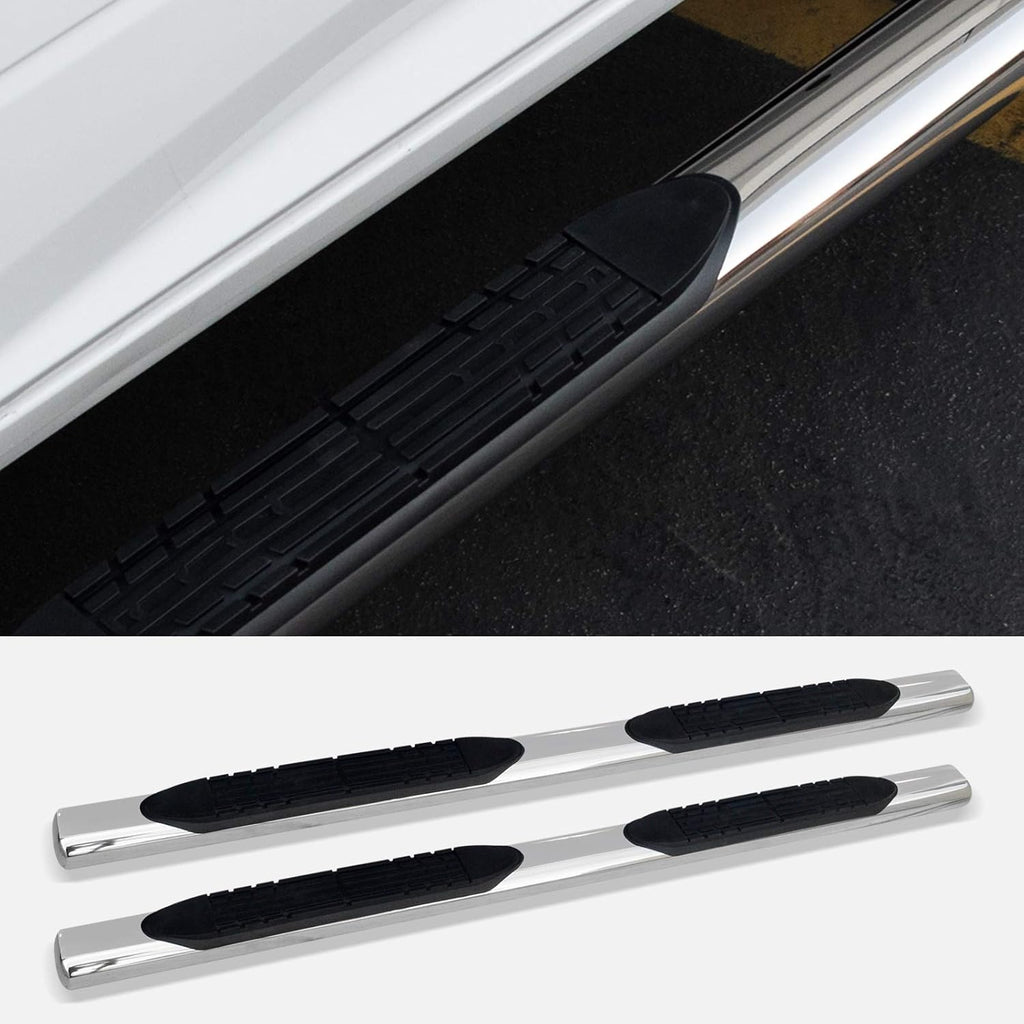 4" Oval Side Step Nerf Bars Stainless Steel R872