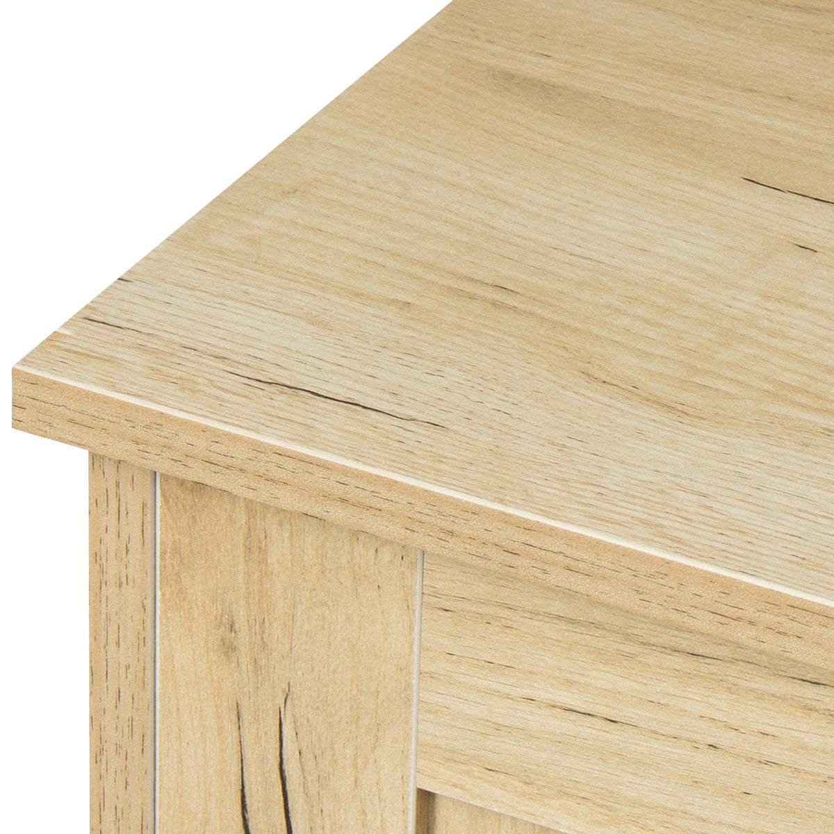 Oak Wood Buffet Sideboard with 2 Doors 1 Storage and 2 Drawers O723941