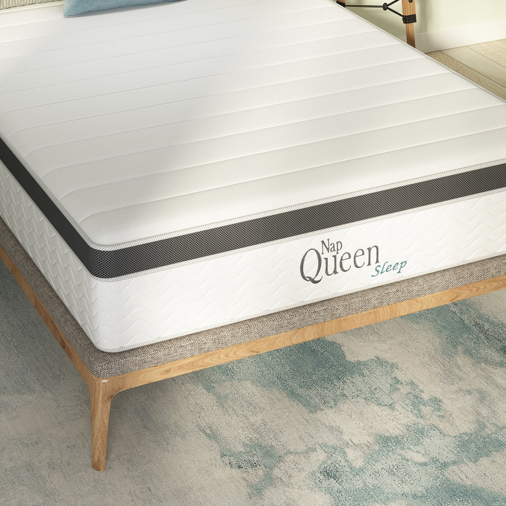 Queen 8” Hybrid Cool Gel Memory Foam and Coils Mattress I919