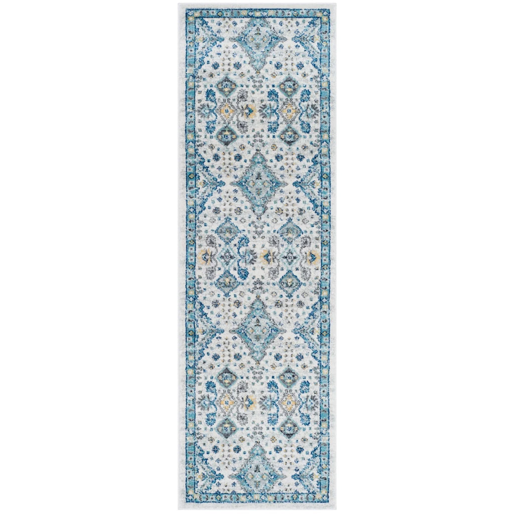Ivory Light Blue 10' x 14' Area Rug T627