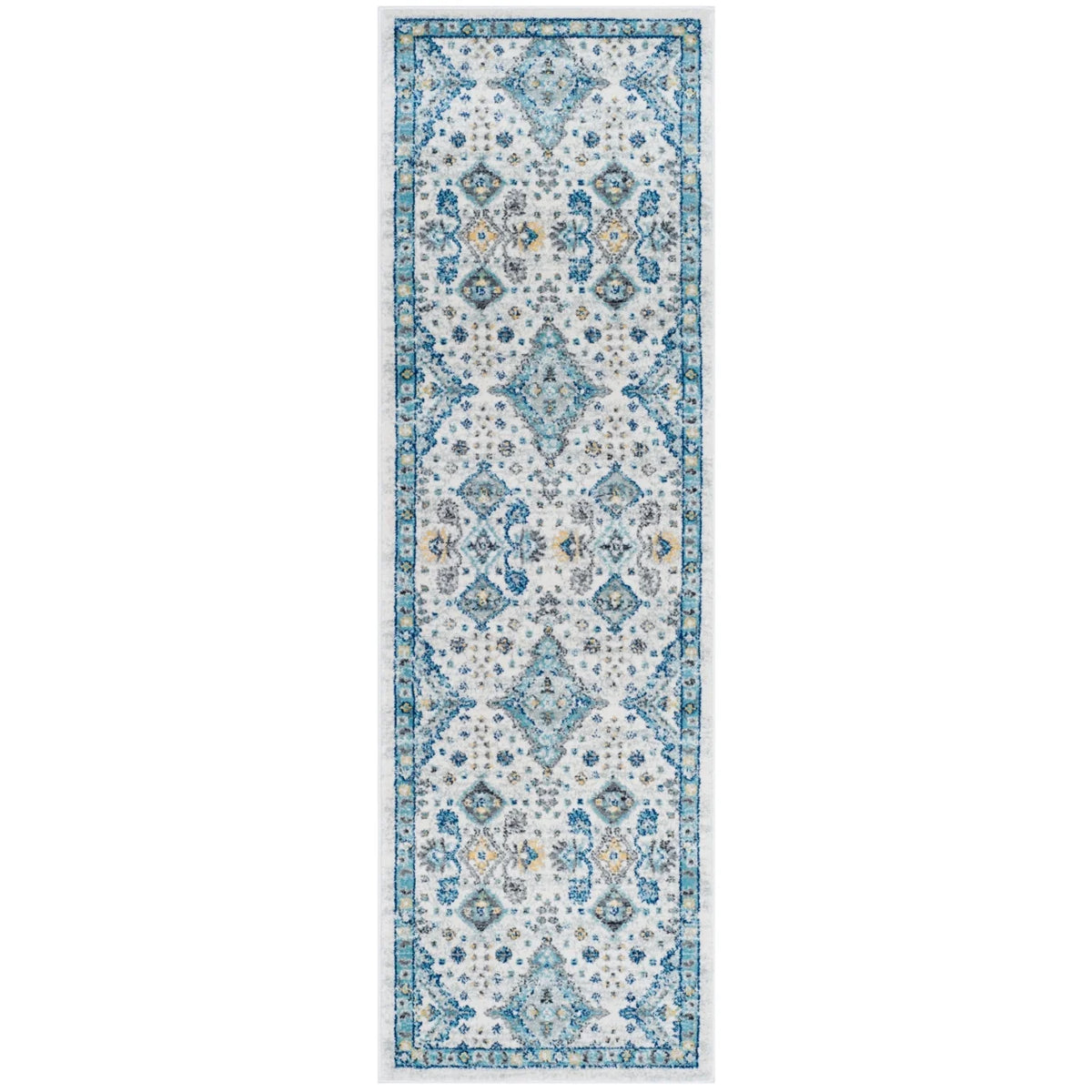 Ivory Light Blue 10' x 14' Area Rug T627
