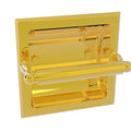 Polished Brass Recessed Toilet Tissue Holder M958671