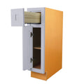 Single Door Single Drawer Light Gray Kitchen Cabinet K312399