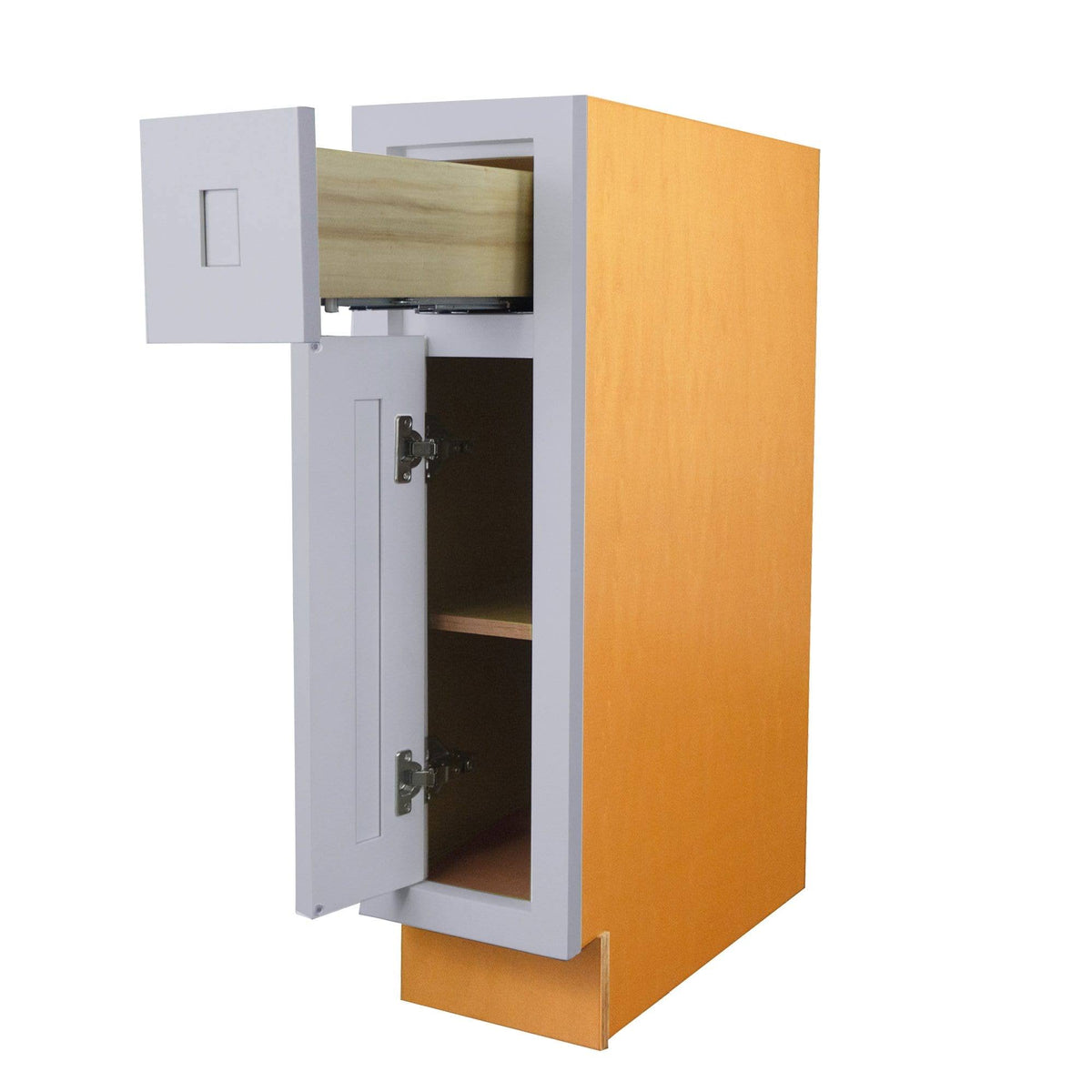 Single Door Single Drawer Light Gray Kitchen Cabinet K312399