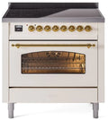 Antique White 36 Induction Range with Electric Oven O229