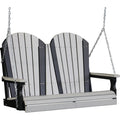 Recycled Plastic Porch Swing Dove Gray on Black H556583