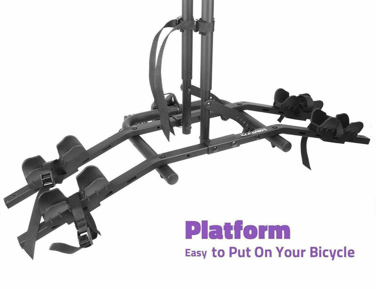 2 Bikes Platform Style Hitch Mount Bicycle Carrier K598801