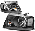 Black Housing Clear Lens Headlights Assembly for Ford F150 Lincoln Mark LT 2004-2008 C2156