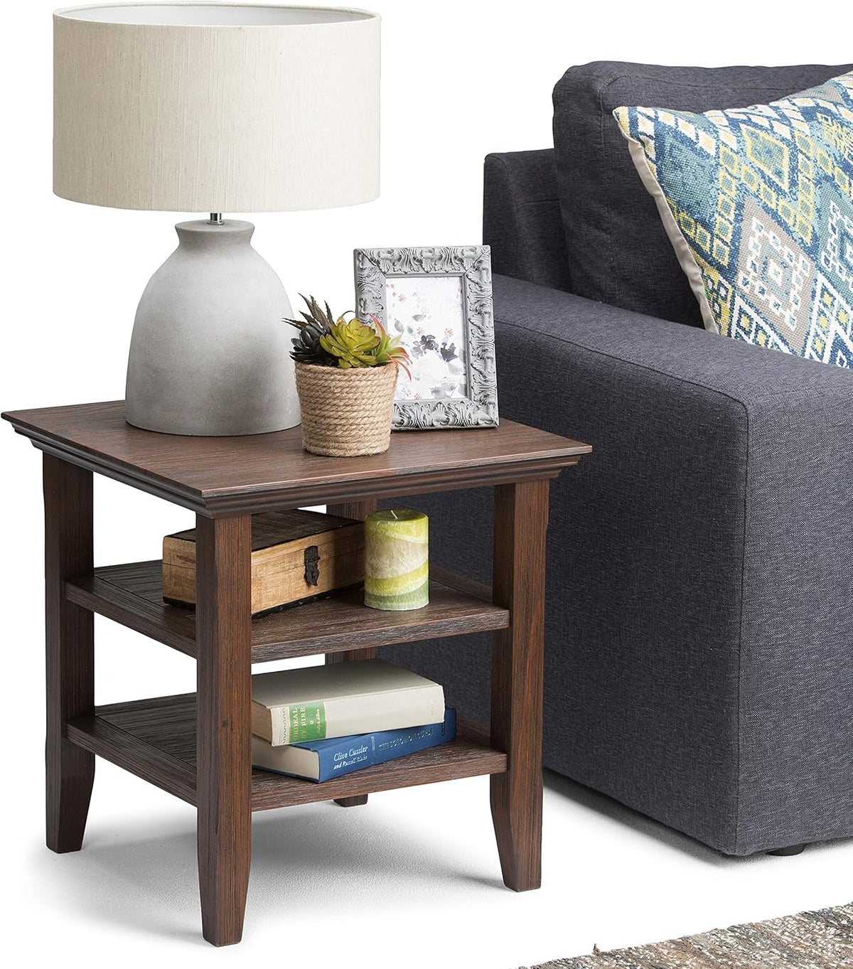 Black 19 inch End Table Z85879