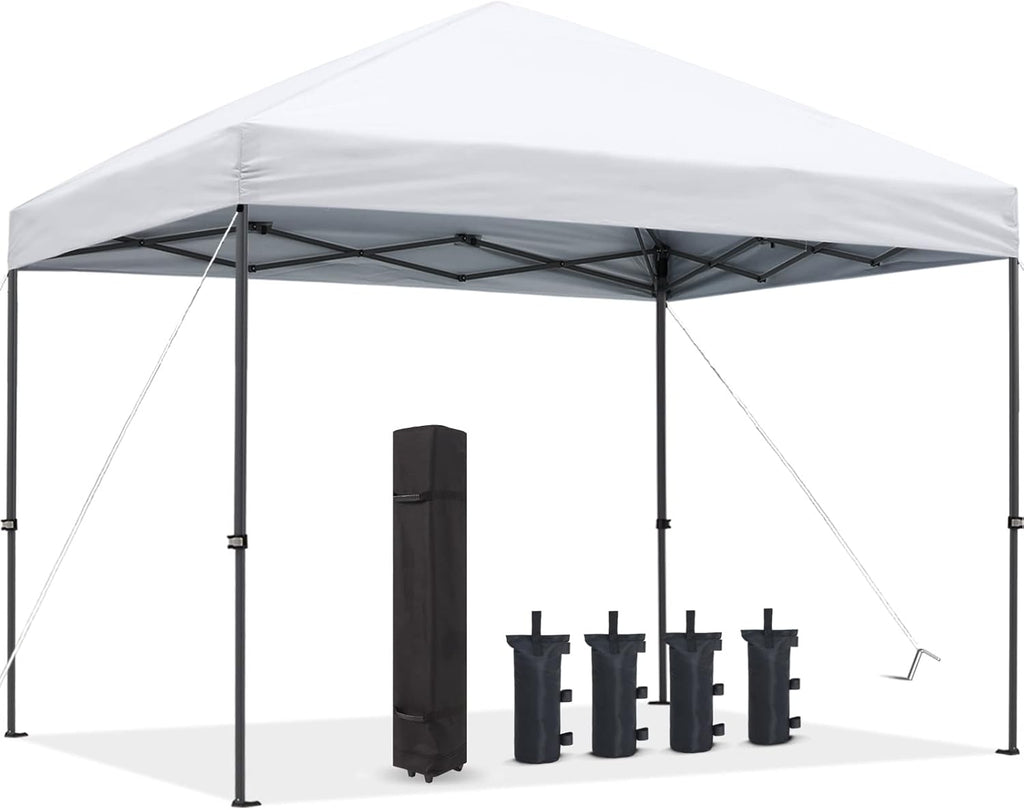 10x10FT Pop Up Canopy Tent with Wheeled Carrying Bag K85243