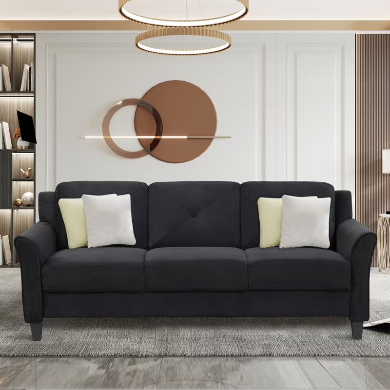 Black Fabric Sofa Q3919