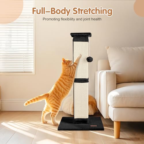 33 inch Grey Cat Scratching Post H18547