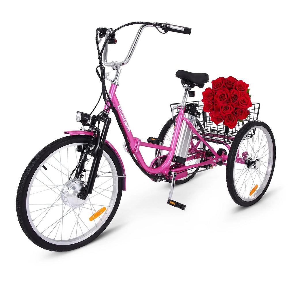 Electric Tricycle 7 Speeds 36V 10Ah Large Basket L89433