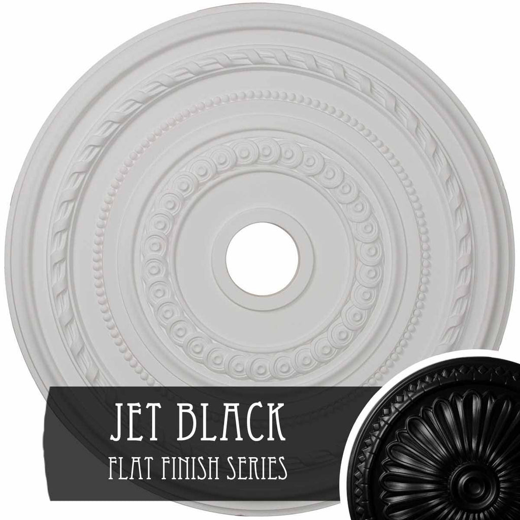 Cole Ceiling Medallion Hand-Painted Jet Black X6275