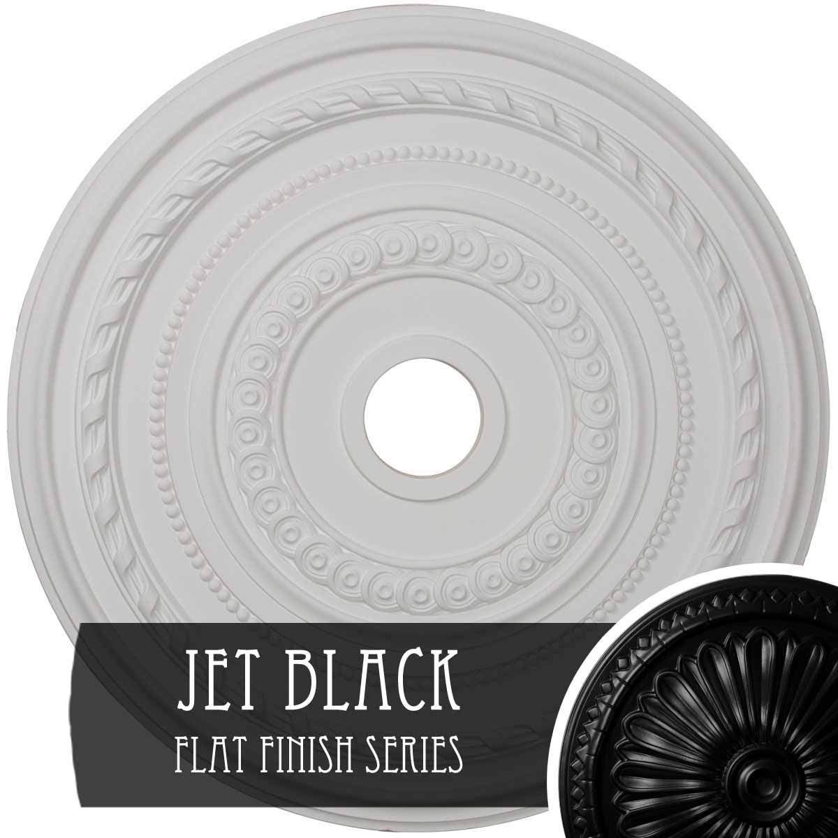 Cole Ceiling Medallion Hand-Painted Jet Black X6275