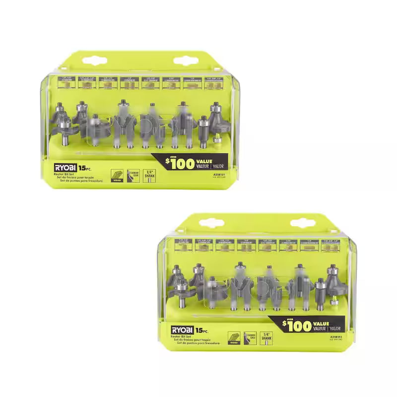 Carbide Router Bit Set 30-Piece F80940