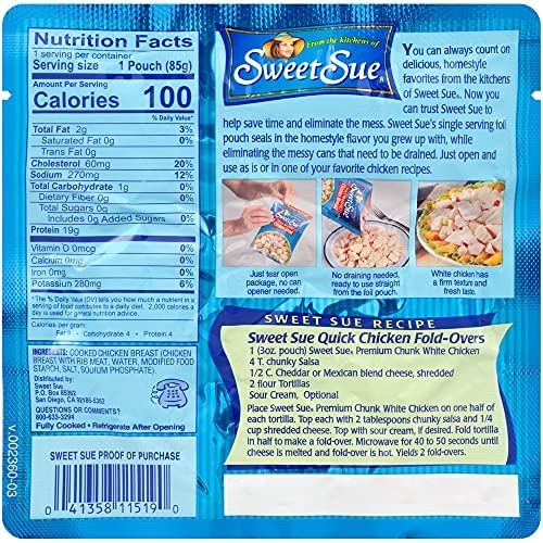 Chunk White Chicken in Water, 5 oz Can (Pack of 24) C840
