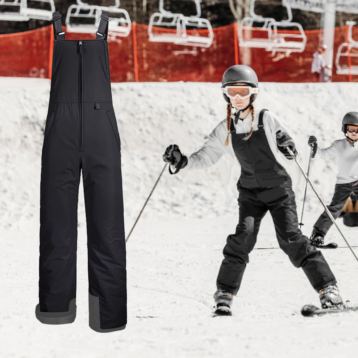 Waterproof Insulated Ski Bibs Overalls for Kids Q82449