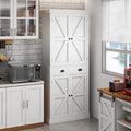72" White Pantry Storage Cabinet D4118