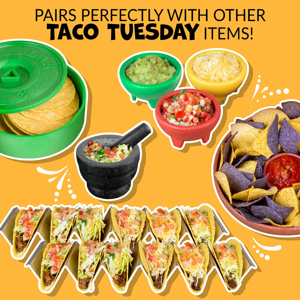 3-Piece Salsa Bowl Set in Yellow, Green & Red Y978