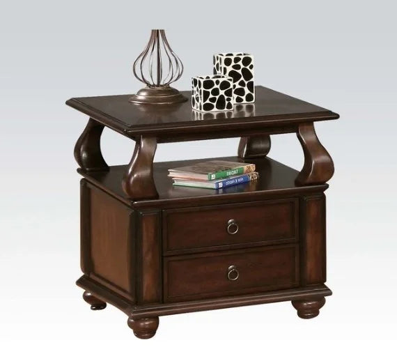 Walnut Poplar Basswood Veneer End Table N5959
