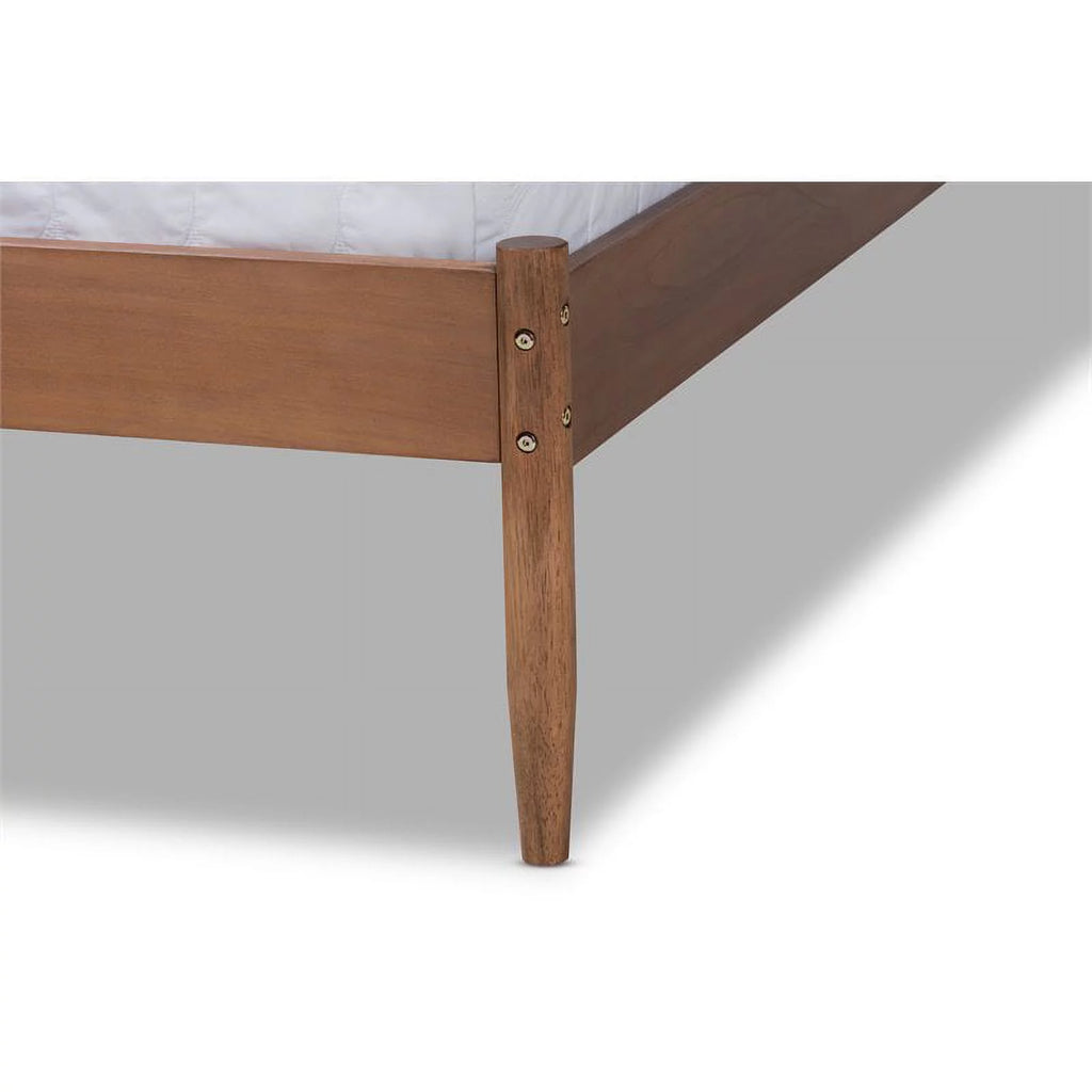 Full Size Ash Brown Wood Platform Bed Z5356