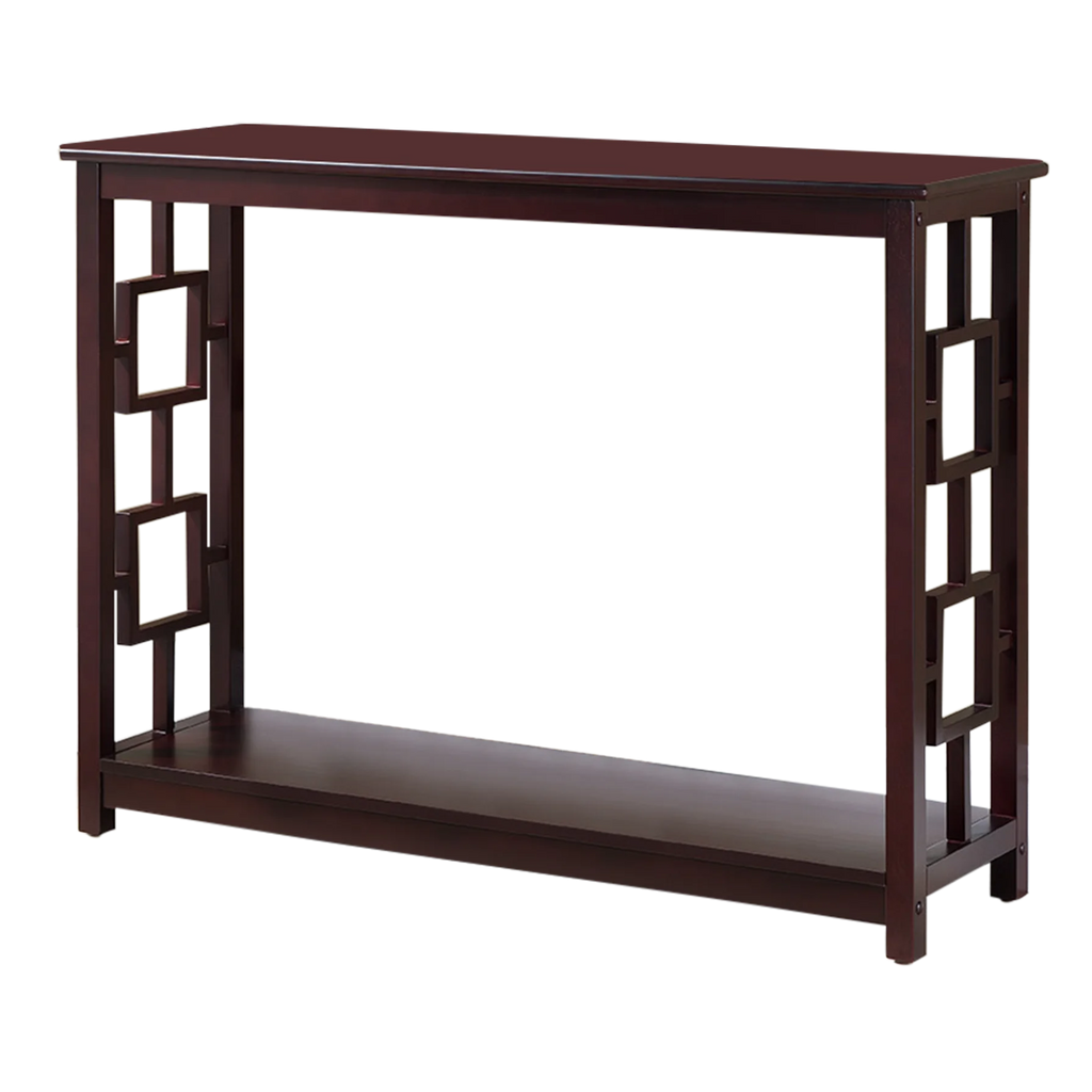 Wood Console Table with Lower Shelf F908332
