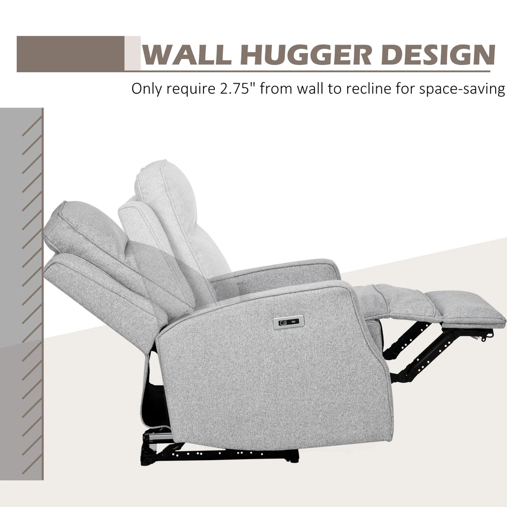 Grey Linen Recliner G365612
