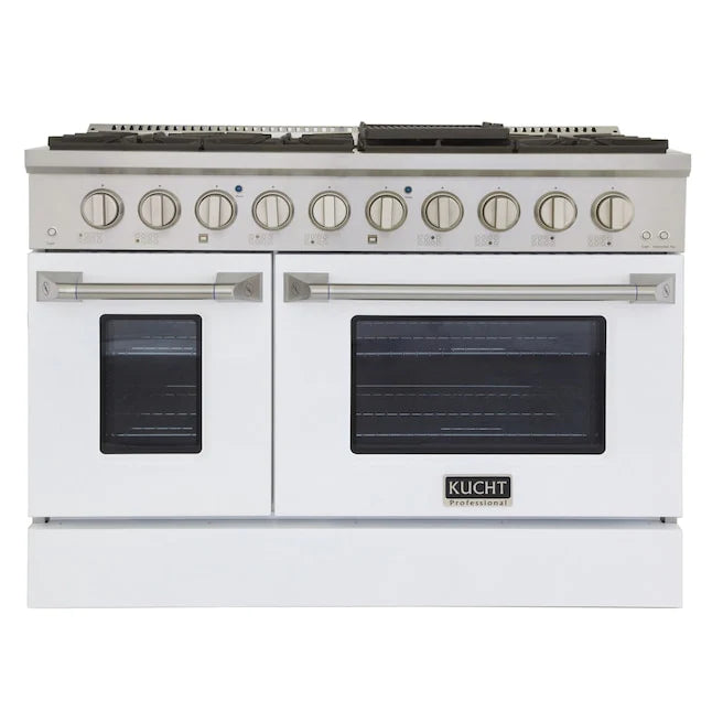 48 in. Natural Gas Range with White Door Y1654