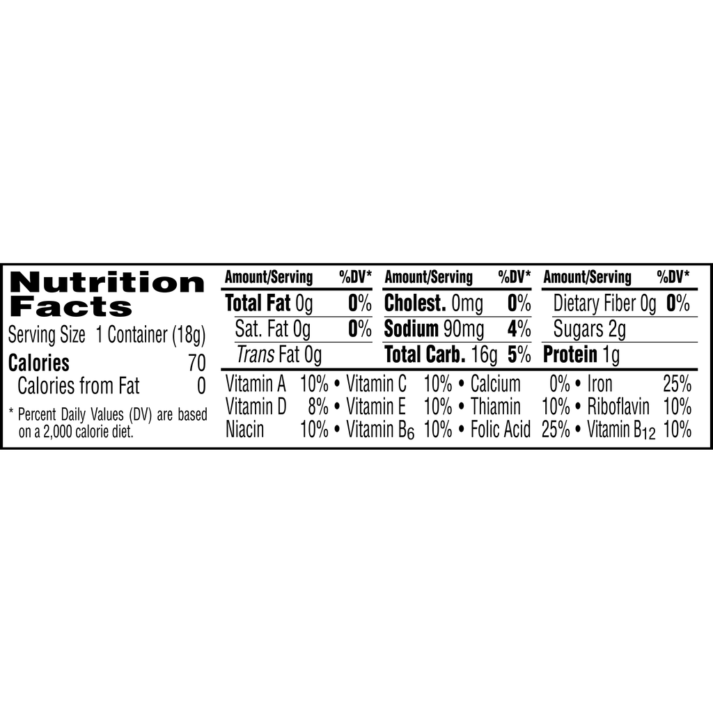 0.63-Ounce Cups Toasted Cereal (Pack of 96) L7094
