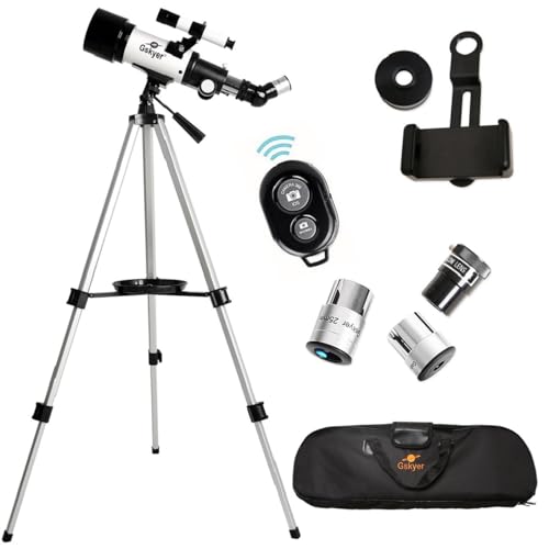 70mm Aperture 400mm AZ Mount Refracting Telescope with Carry Bag S750