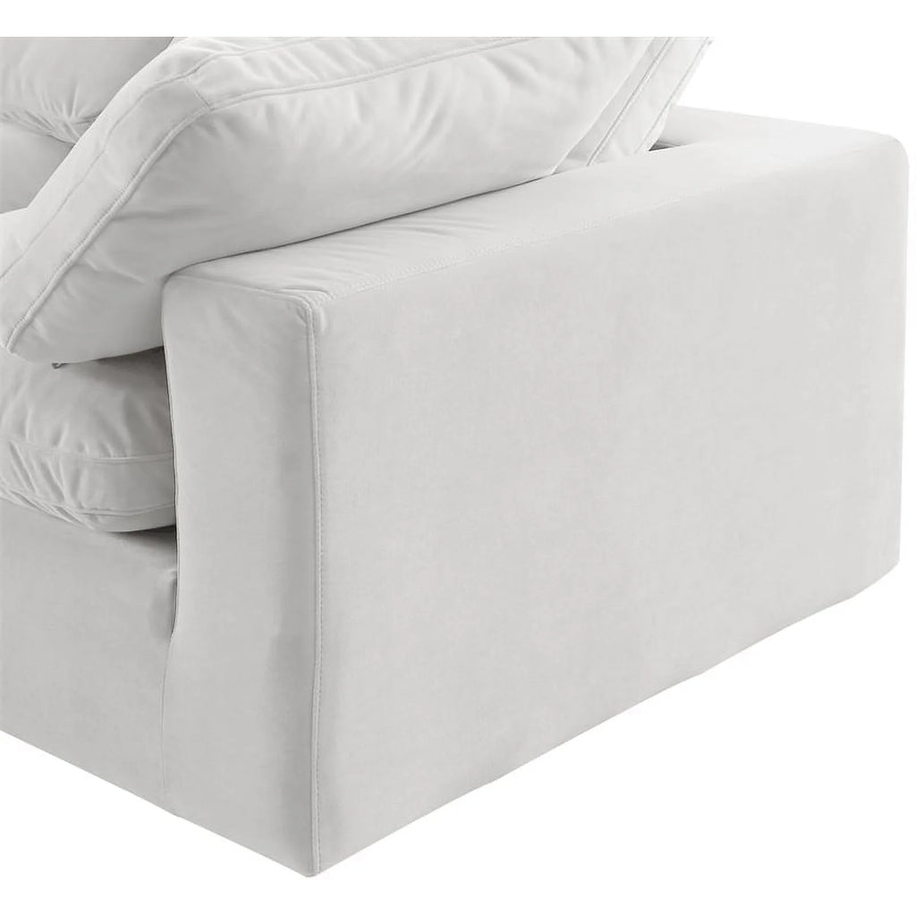 Cream Velvet Modular Sectional O848567