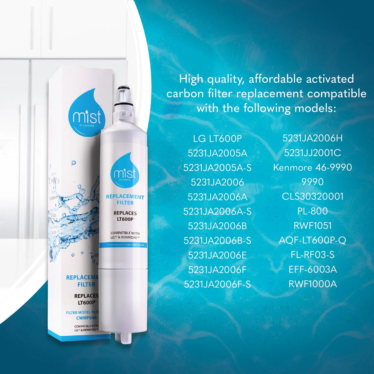 Refrigerator Water Filter Replacement 3 Pack Z5407