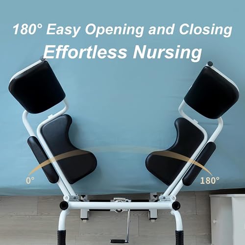 Hydraulic Patient Lift Transfer Chair with 180° Split Seat, Load 440Lbs D2736