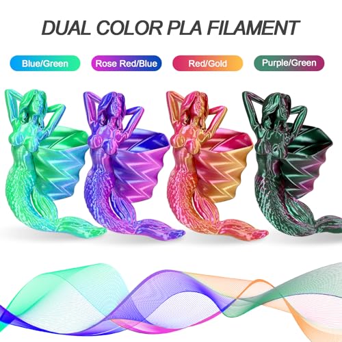 Glow in The Dark Multicolor PLA Filament 1.75 mm 250g 4 Pack W75419