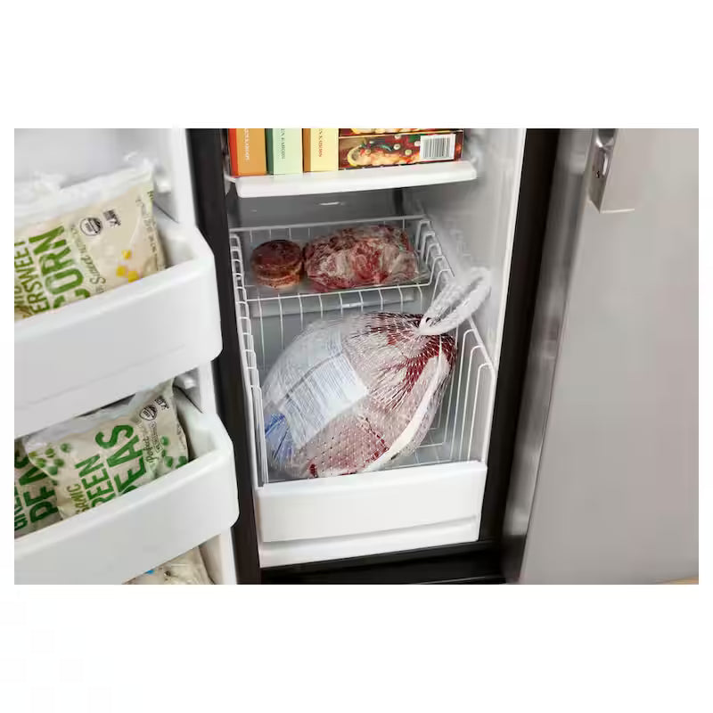 Black 25.3 cu. ft. Side-by-Side Refrigerator Q623
