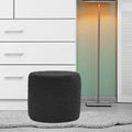Black Cylinder Ottoman Footstool K795