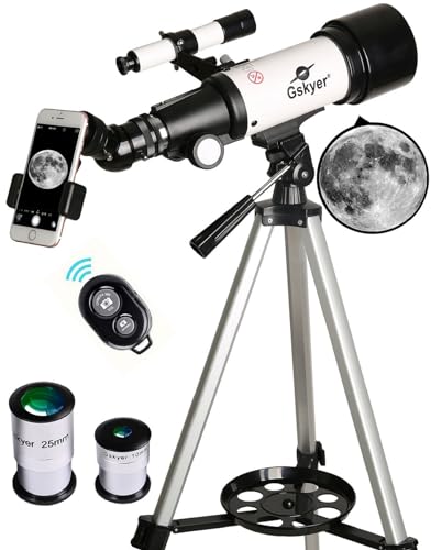70mm Aperture 400mm AZ Mount Refracting Telescope with Carry Bag S750