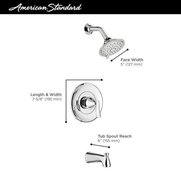 Brushed Nickel Tub Shower Faucet X227741