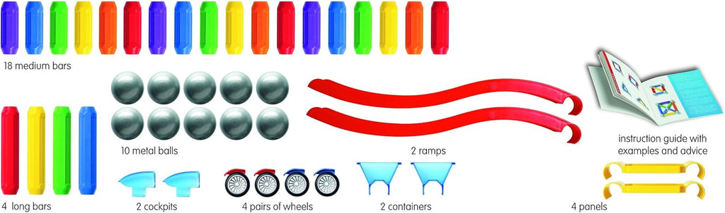 Magnetic Building Set with Moving Vehicles K780