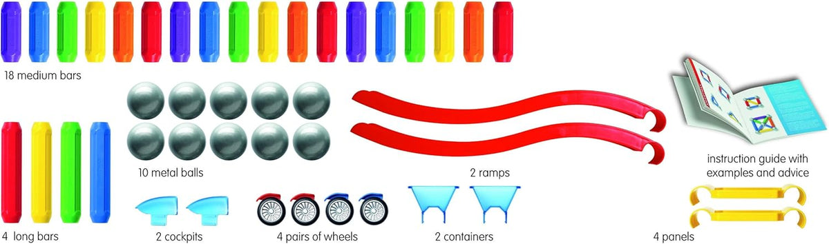 Magnetic Building Set with Moving Vehicles K780