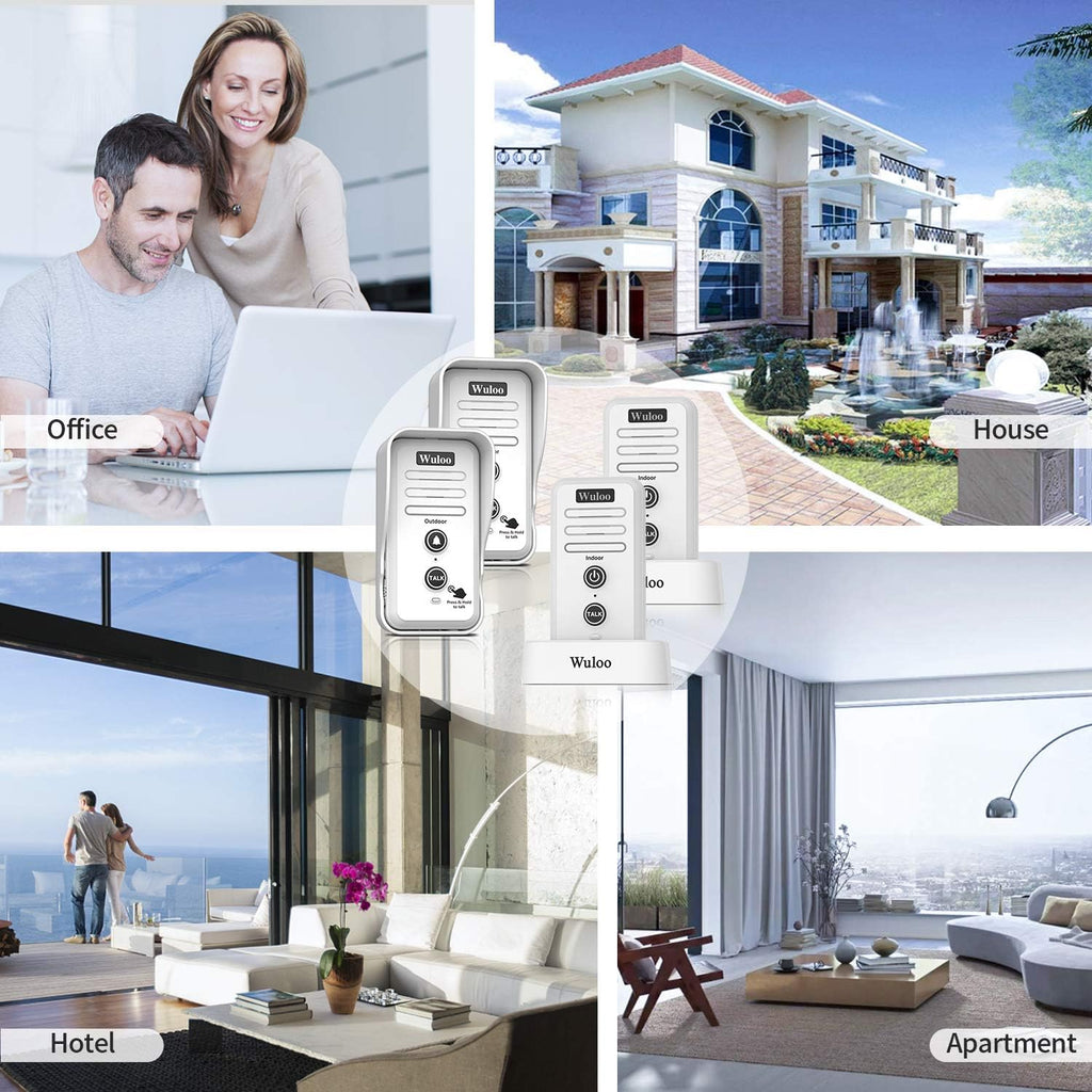 Wireless Intercom Doorbell Chime White Z329860